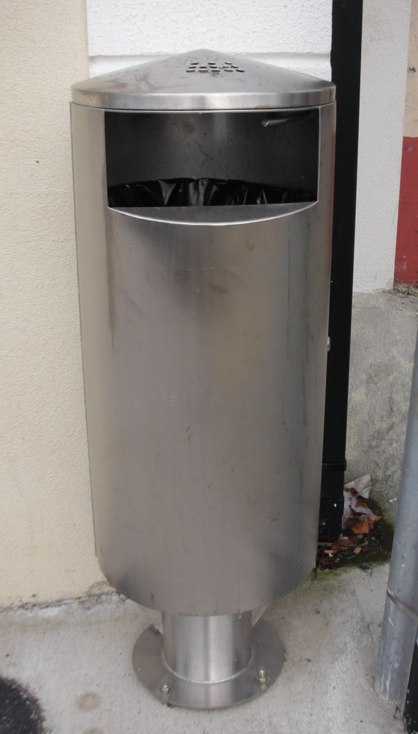 Stainless steel litter bins by Murtec Eng. Co. Ltd, Wexford.