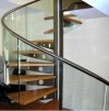 Bespoke Spiral Stainless steel staircase made at Murtech Engineering, Co. Wexford, Ireland