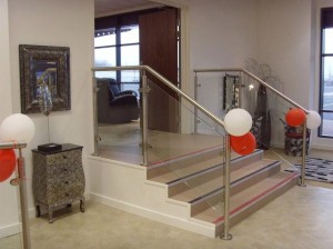 Stainless Steel handrail manufactured by Murtech Engineering Ltd., Stainless Steel Fabrication, Ireland