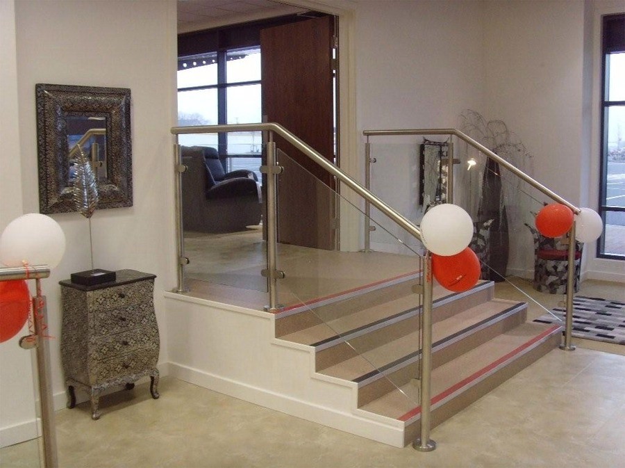 Stainless Steel handrail manufactured by Murtech Engineering Ltd., Stainless Steel Fabrication, Ireland