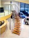 Stainless steel stairs, sweeping stairs,